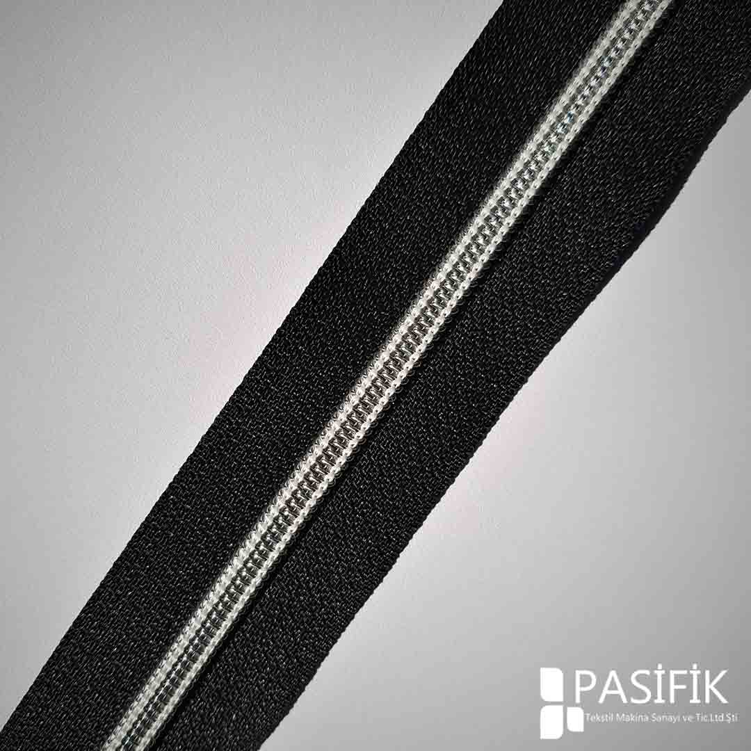 silver fermuar şerit